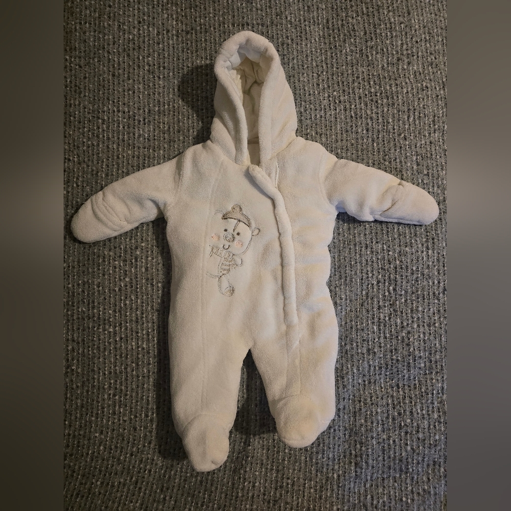 Cozy White Kids One Piece